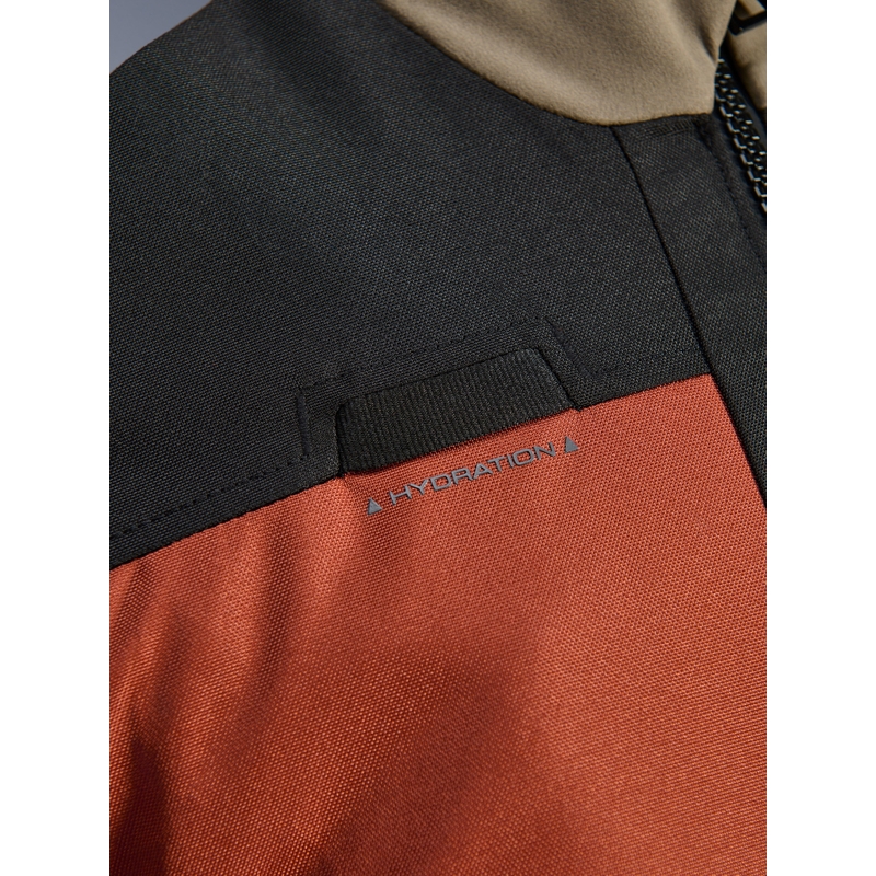 Alpinestars Andes V4 Drystar -moottoripyörätakki vaaleanruskea-tummanoranssi-musta