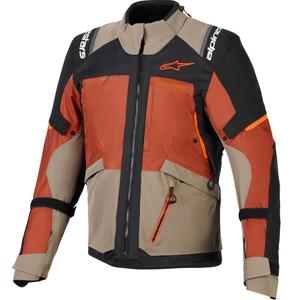 Alpinestars Andes V4 Drystar -moottoripyörätakki vaaleanruskea-tummanoranssi-musta