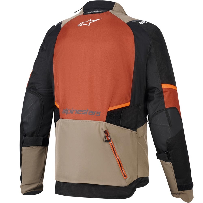 Alpinestars Andes V4 Drystar -moottoripyörätakki vaaleanruskea-tummanoranssi-musta