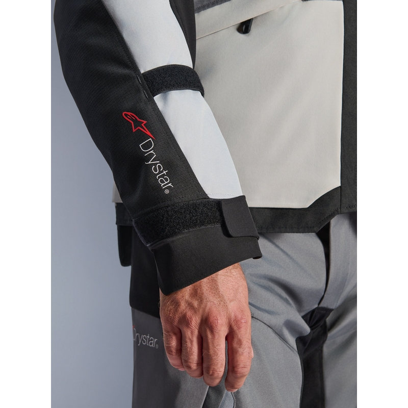 Alpinestars Andes V4 Drystar Moottoripyörä Takki Tummanharmaa-Vaaleanharmaa-Musta-Fluo Keltainen