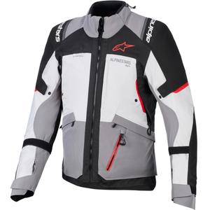 Alpinestars Andes V4 Drystar Moottoripyörä Takki Tummanharmaa-Vaaleanharmaa-Musta-Punainen