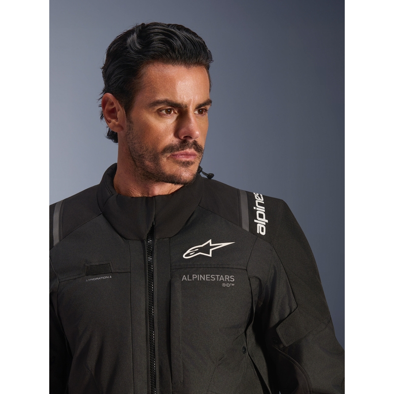 Alpinestars Andes V4 Drystar -moottoripyörätakki Musta-Valkoinen
