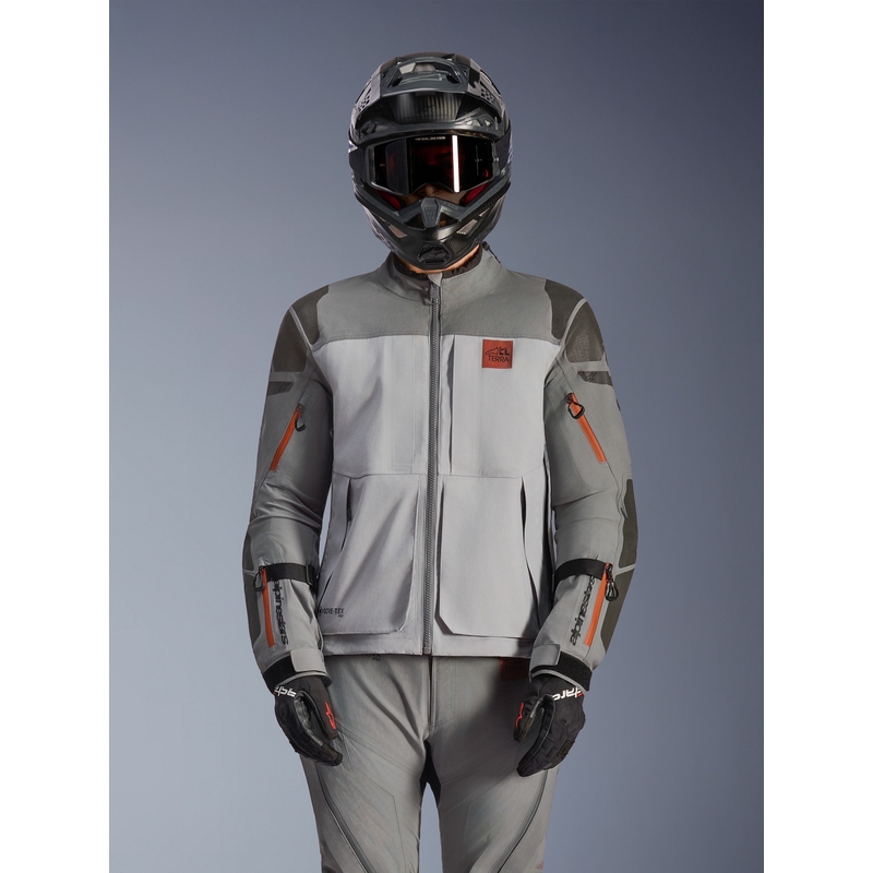Alpinestars Nazca 3L Gore-Tex PRO moottoripyörätakki tummanharmaa-vaaleanharmaa