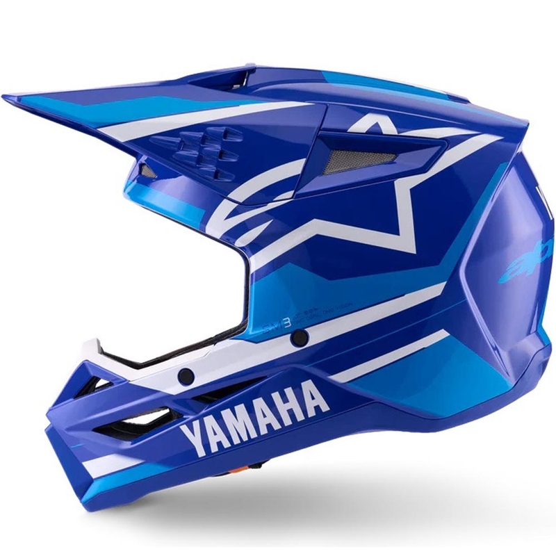 Lasten motocross-kypärä Alpinestars S-M3 YAMAHA mallisto sinivalkoinen