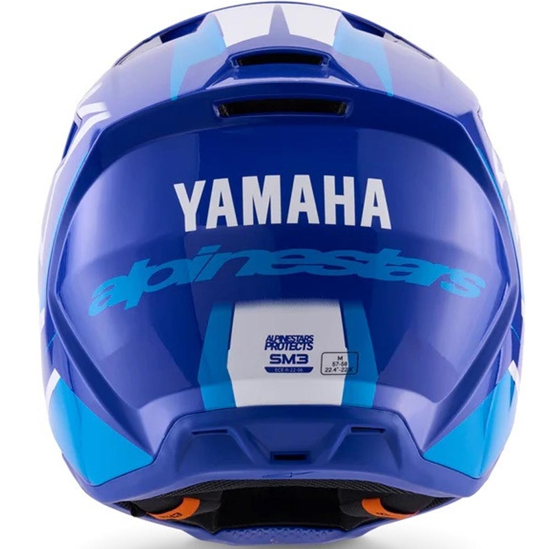Lasten motocross-kypärä Alpinestars S-M3 YAMAHA mallisto sinivalkoinen