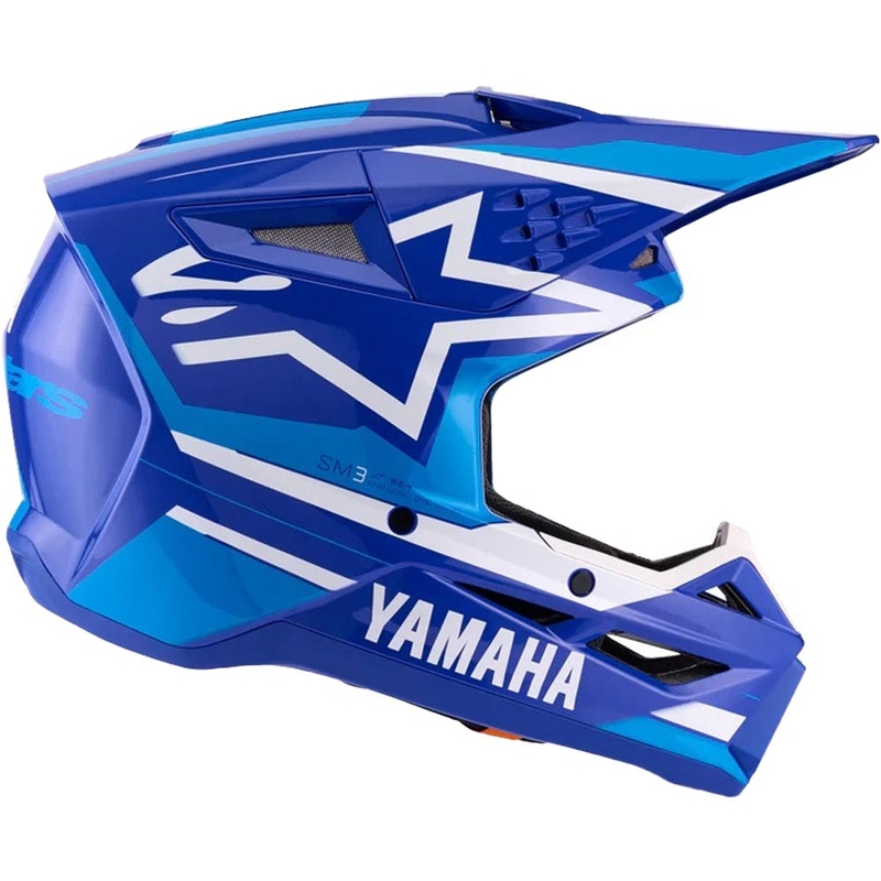 Lasten motocross-kypärä Alpinestars S-M3 YAMAHA mallisto sinivalkoinen