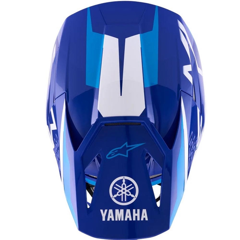 Lasten motocross-kypärä Alpinestars S-M3 YAMAHA mallisto sinivalkoinen
