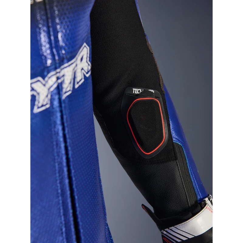 Nahkainen moottoripyöräpuku Alpinestars GP-R7 YAMAHA GYTR TECH-AIR -mallistoon, yhteensopiva sini-musta-valko-punainen