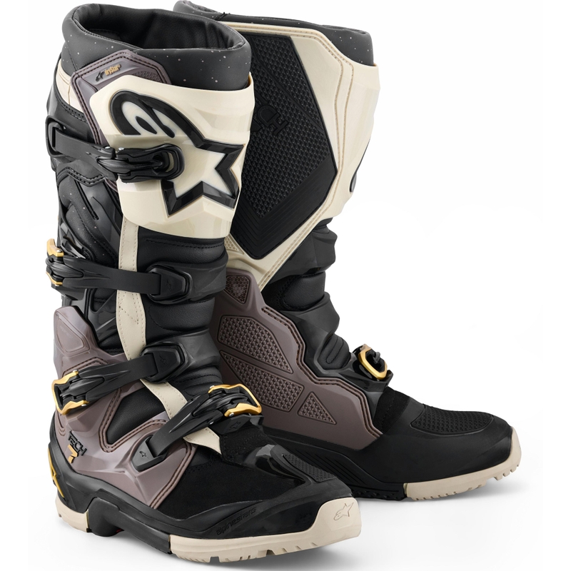 Alpinestars TECH 7 Enduro Drystar MP-saappaat Musta-Tummanharmaa-Kulta