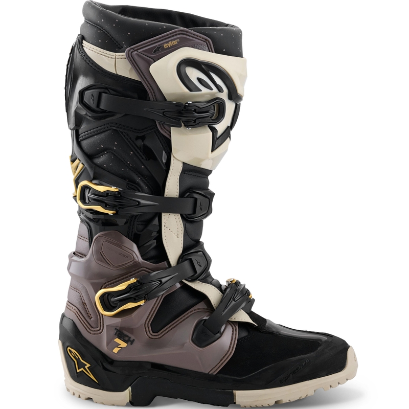 Alpinestars TECH 7 Enduro Drystar MP-saappaat Musta-Tummanharmaa-Kulta