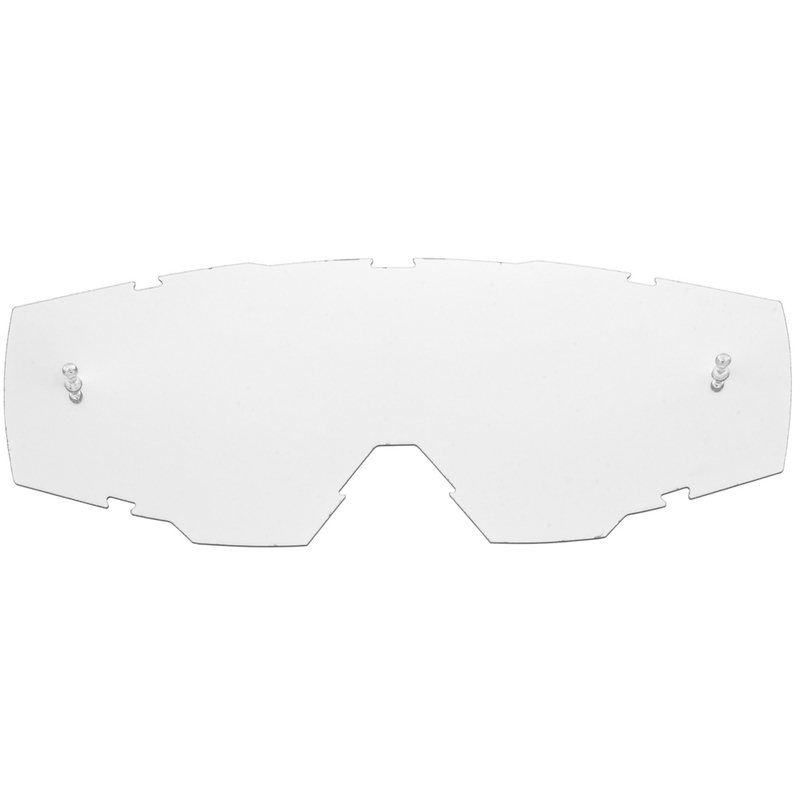 NOX Spectre motocrossilasien visiiri hopea