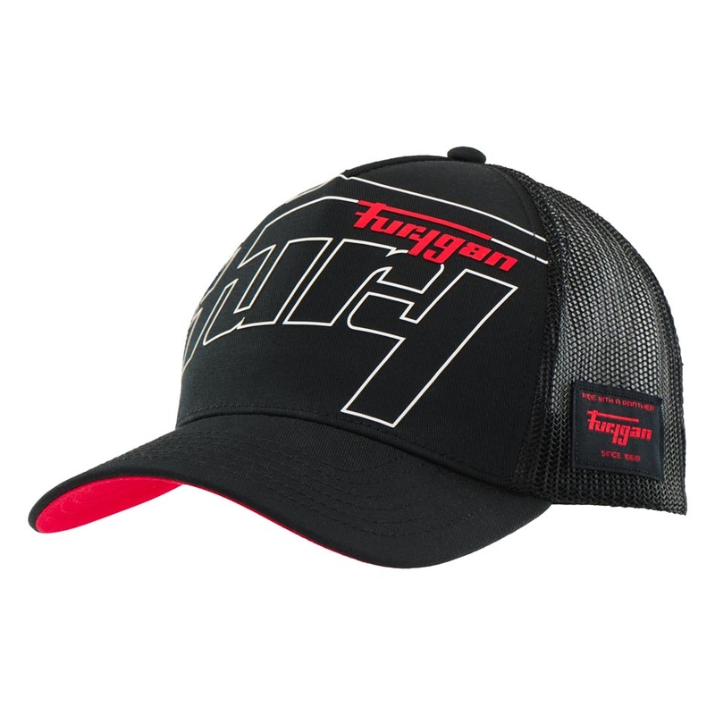 Furygan Trucker Rage -lippis musta-valko-punainen