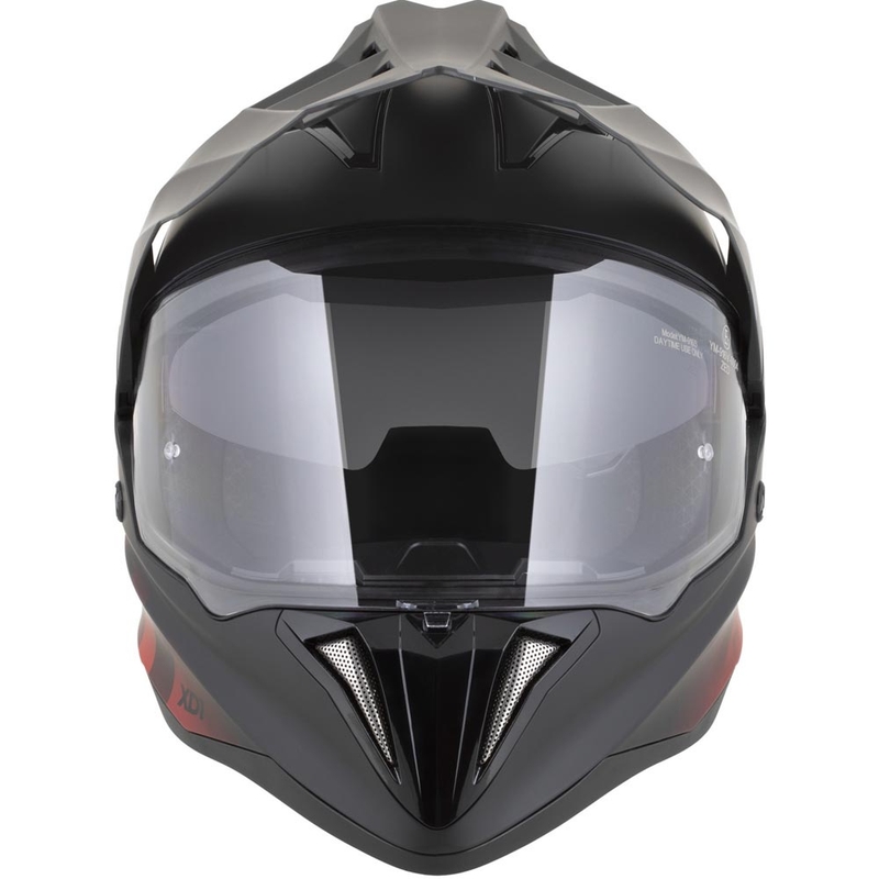 Enduro-moottoripyöräkypärä ZED XD1 mattamusta-punainen