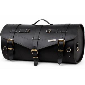 Nahkainen moottoripyörälaukku lukolla RSA K183 musta