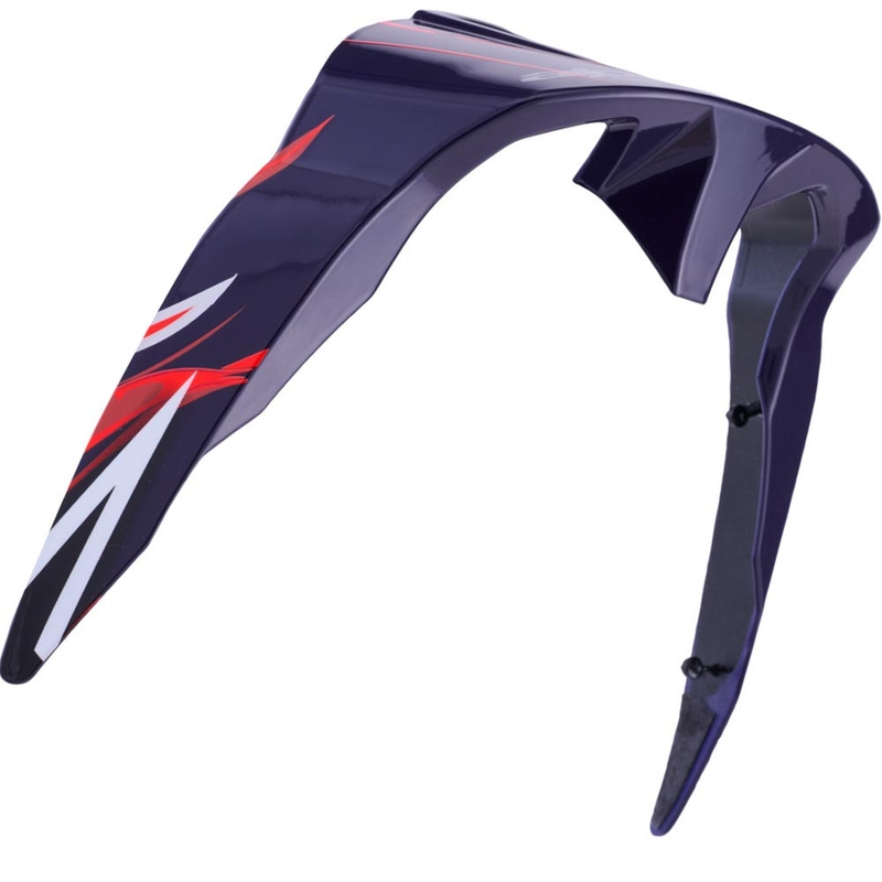 Aerodynaaminen spoileri Alpinestars Supertech R10 FLYTE -moottoripyöräkypärään, vakioprofiili, matta sini-puna-valkoinen