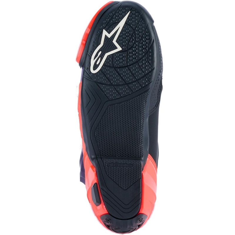 Alpinestars Supertech R Vented Flyte -moottoripyöräsaappaat, rajoitetun erän, Jorge Martin, violetti-punainen-musta