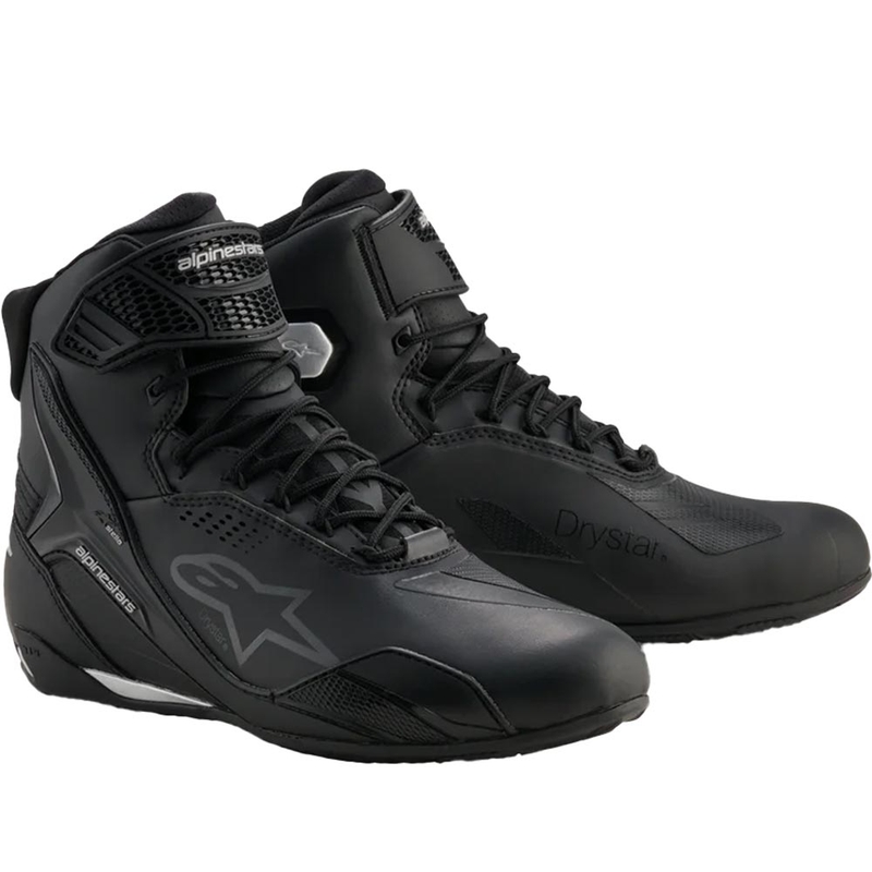 Alpinestars Stella Faster-4 Drystar naisten moottoripyöräsaappaat musta-hopea