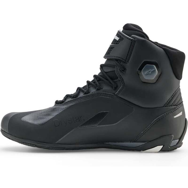 Alpinestars Faster-4 Drystar -moottoripyöräsaappaat musta-tummanharmaa-valkoinen