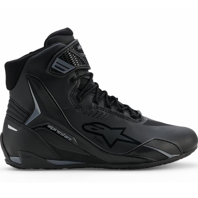 Alpinestars Faster-4 Drystar -moottoripyöräsaappaat musta-tummanharmaat