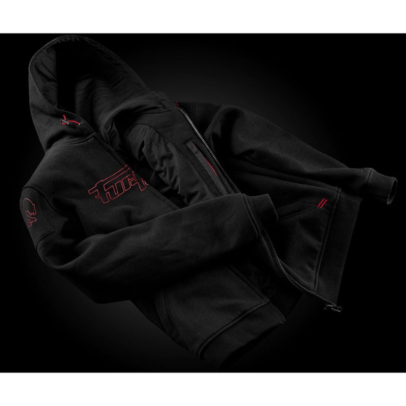 Furygan Livio X Kevlar® -moottoripyörätakki musta-punainen