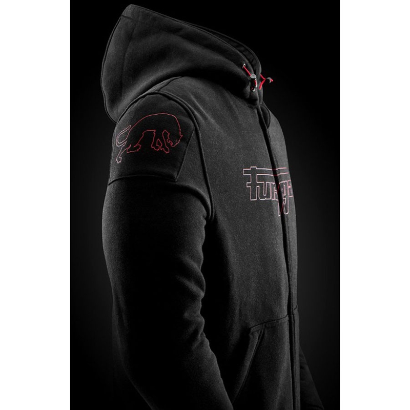 Furygan Livio X Kevlar® -moottoripyörätakki musta-punainen