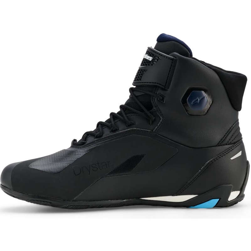 Alpinestars Faster-4 Drystar -moottoripyöräsaappaat musta-sini-valkoinen
