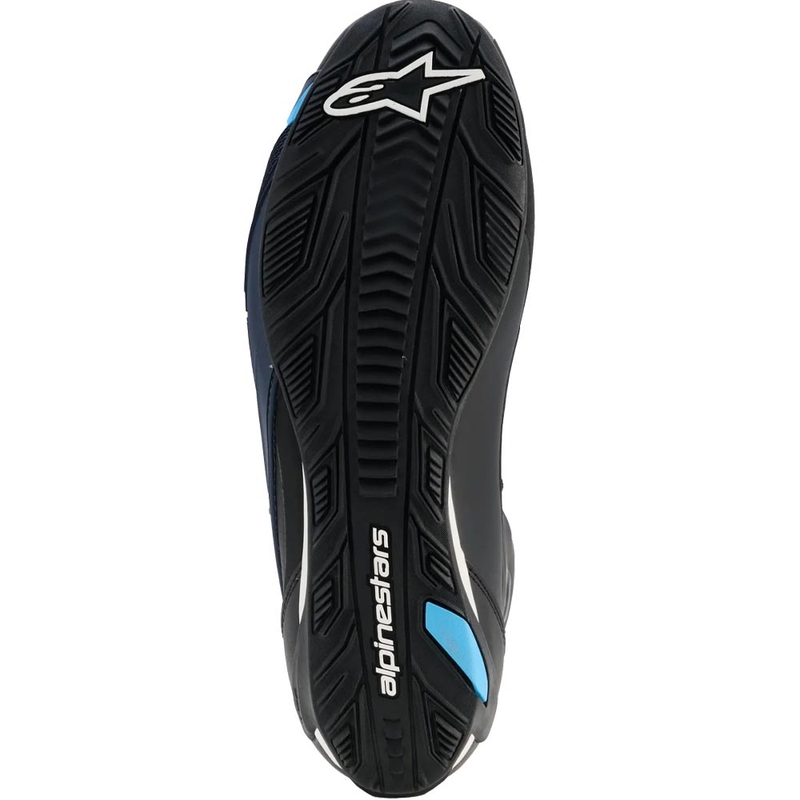 Alpinestars Faster-4 Drystar -moottoripyöräsaappaat musta-sini-valkoinen