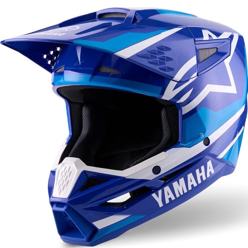 Alpinestars S-M3 YAMAHA motocross kypärä sinivalkoinen mallisto