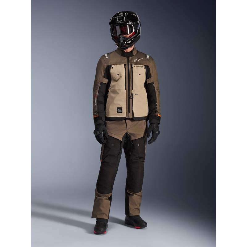 Alpinestars Cusco Drystar -moottoripyörätakki ruskea-musta
