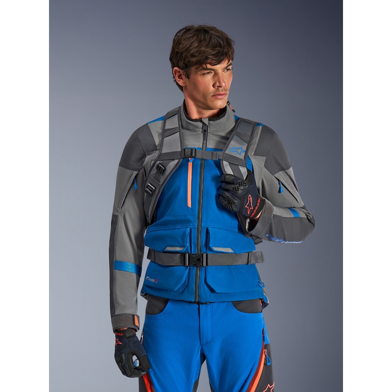 Alpinestars AT-15 moottoripyöräreppu tummanharmaa-harmaa-sininen 15 l