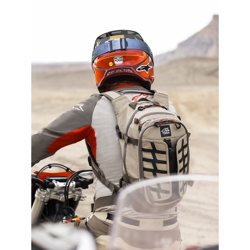 Alpinestars AT-15 moottoripyöräreppu tummanharmaa-harmaa-sininen 15 l