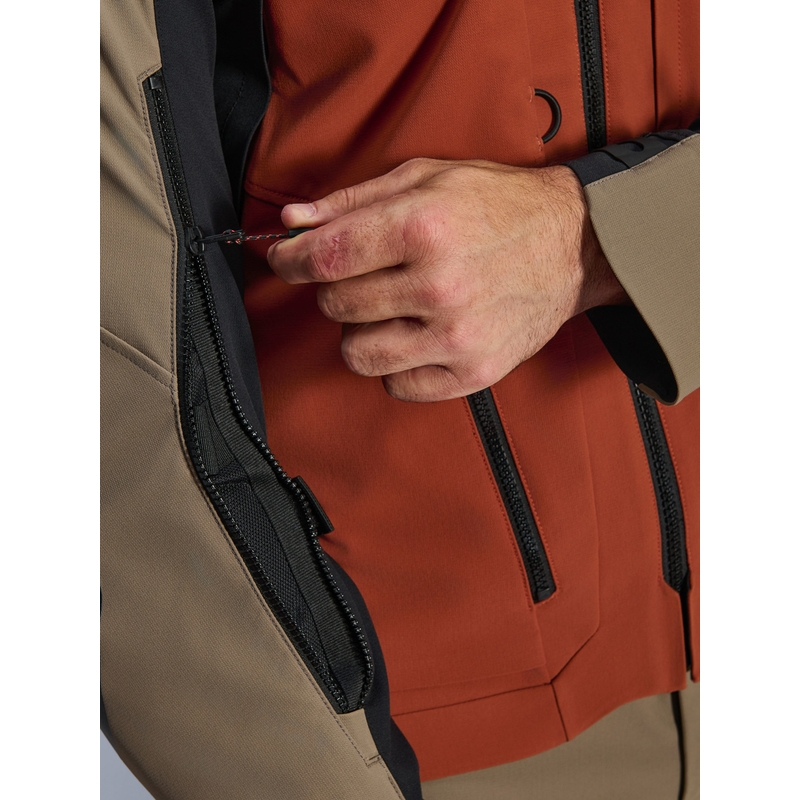 Alpinestars AMT-8 Stretch Drystar XF -moottoripyörätakki ruskea-oranssi-musta