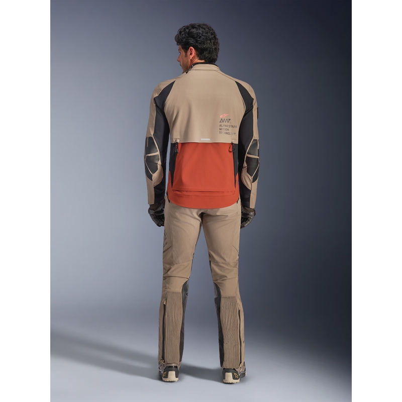 Alpinestars AMT-8 Stretch Drystar XF -moottoripyörätakki ruskea-oranssi-musta