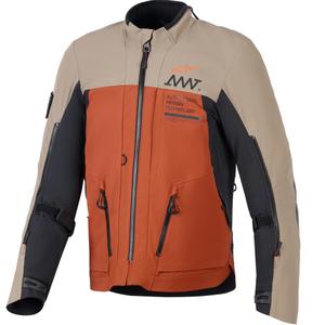 Alpinestars AMT-8 Stretch Drystar XF -moottoripyörätakki ruskea-oranssi-musta