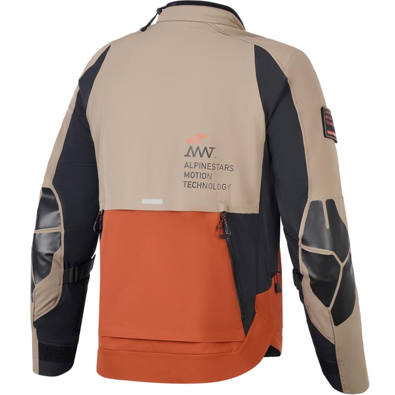 Alpinestars AMT-8 Stretch Drystar XF -moottoripyörätakki ruskea-oranssi-musta