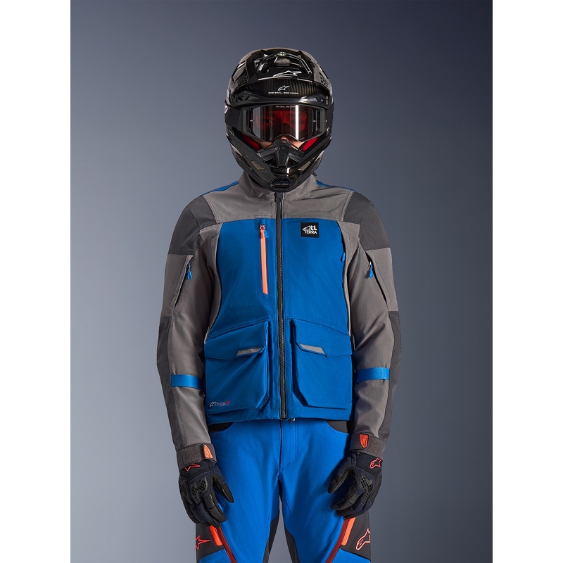 Alpinestars Maxdura Drystar XF moottoripyörätakki sini-tummanharmaa
