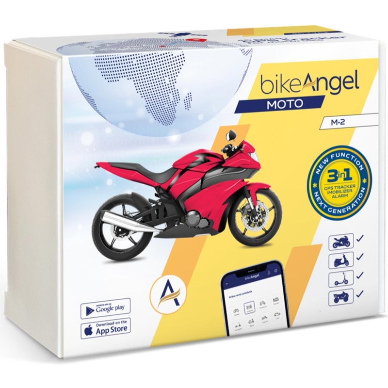 GPS-paikannin ja moottoripyörähälytin BIKEANGEL MOTO -sovelluksella - Europe Plus