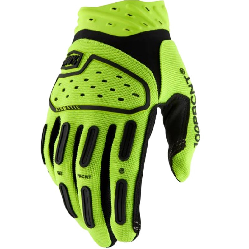 Motocross-hanskat 100% Airmatic 2 fluo keltainen