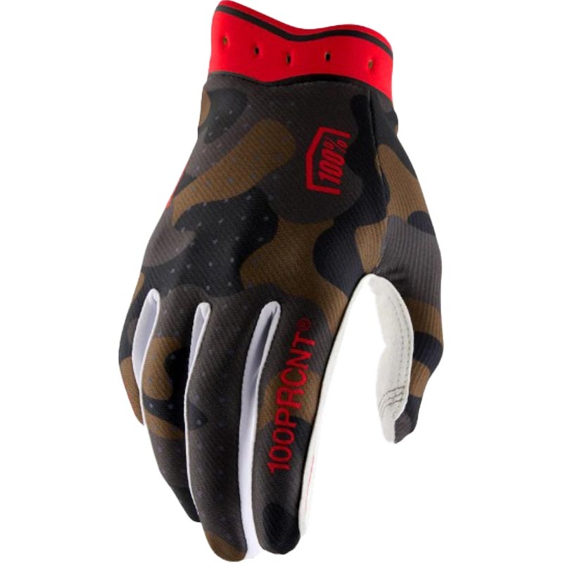 Motocross-hanskat 100% iTrack-maastokuviolla