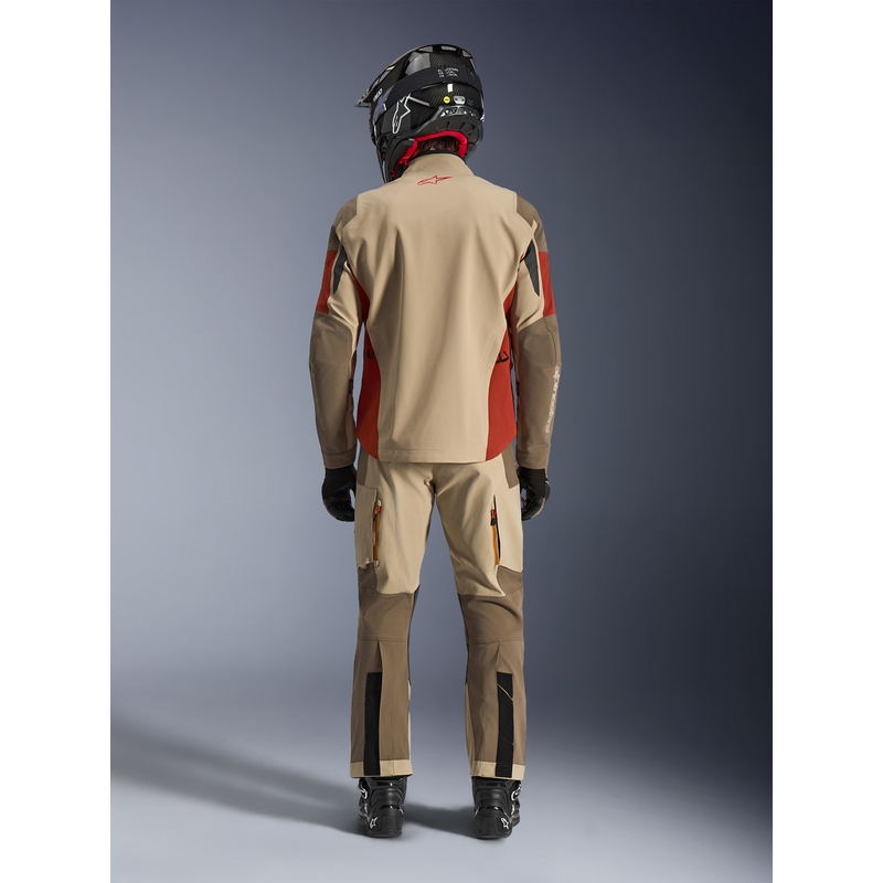Alpinestars Maxdura Drystar XF moottoripyörätakki ruskea-oranssi
