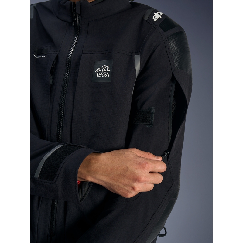 Alpinestars Andes PRO Drystar XF -moottoripyörätakki musta-tummanharmaa