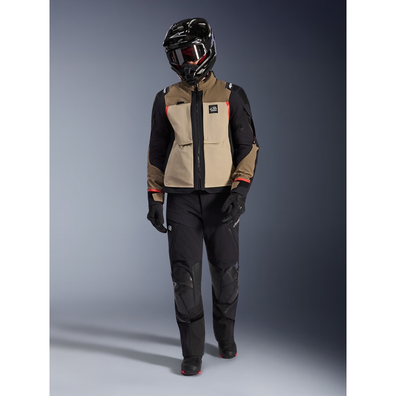 Alpinestars Andes PRO Drystar XF moottoripyörätakki ruskea-musta-oranssi