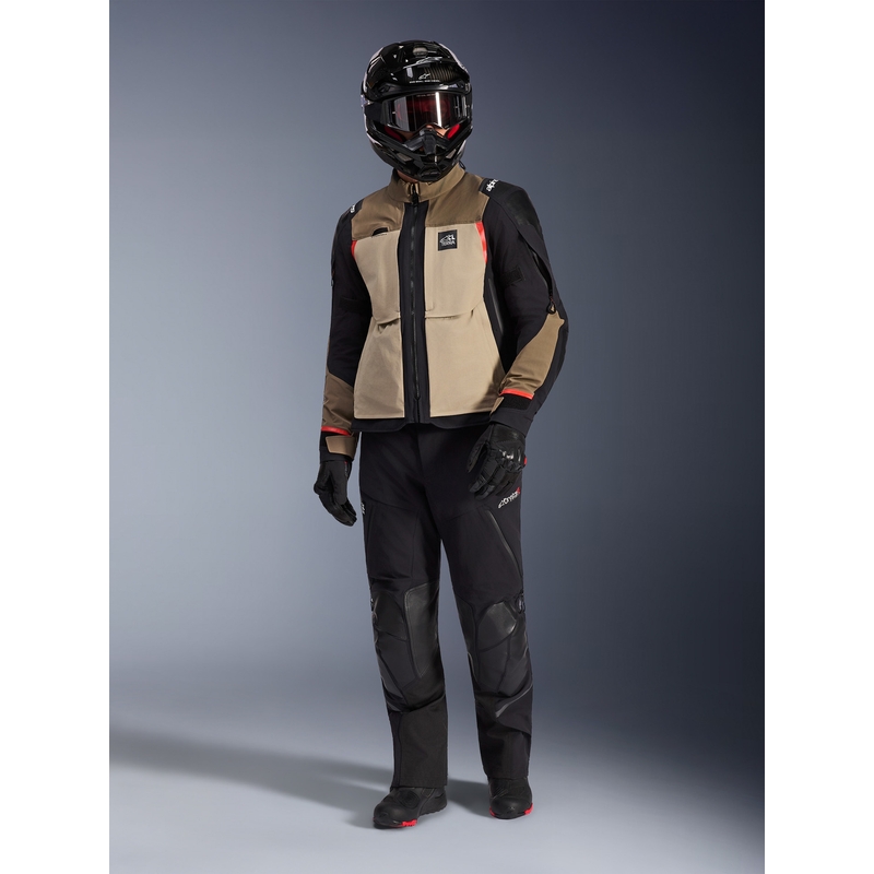 Alpinestars Andes PRO Drystar XF moottoripyörätakki ruskea-musta-oranssi