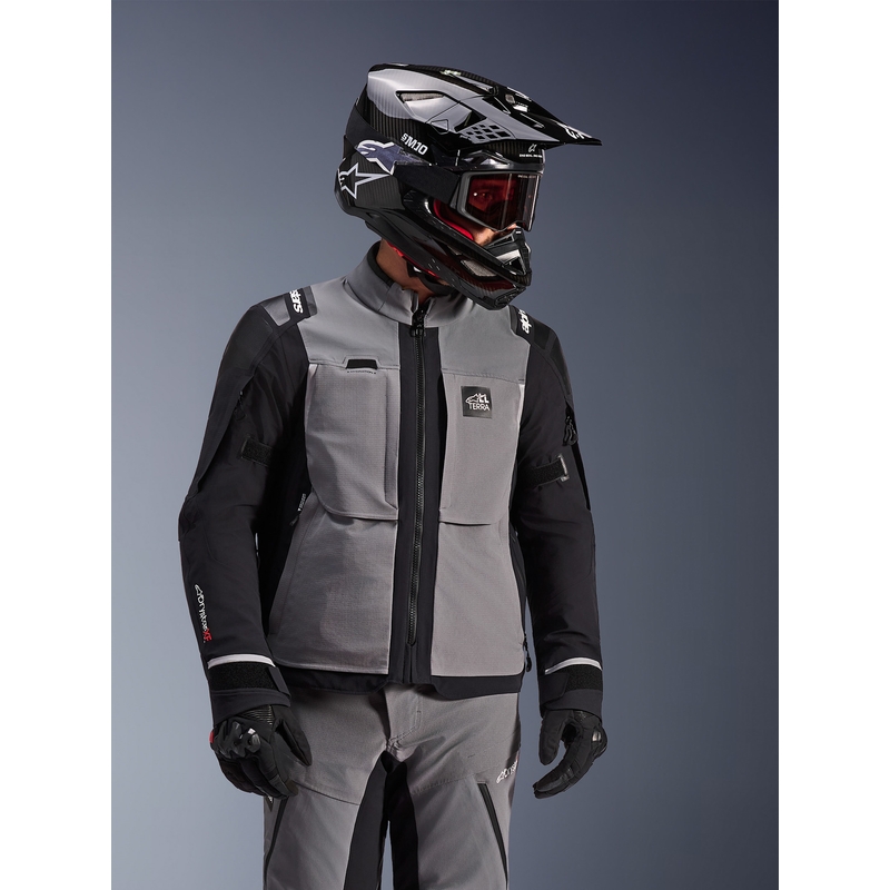Alpinestars Andes PRO Drystar XF Moottoripyörä Takki Tummanharmaa-Musta