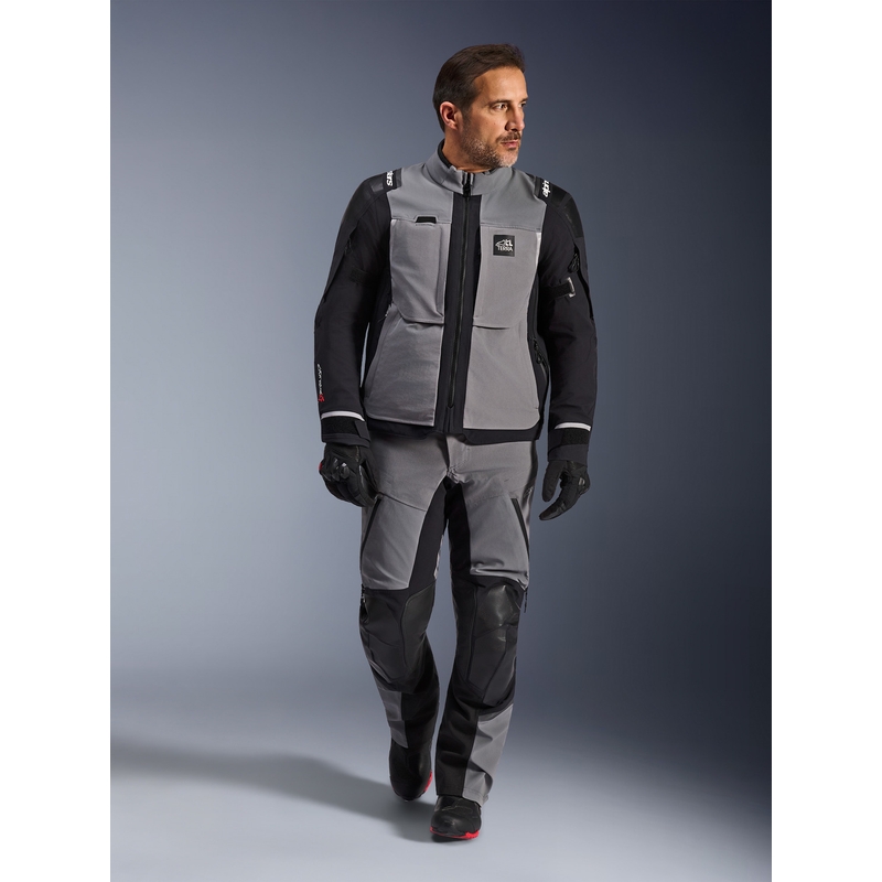 Alpinestars Andes PRO Drystar XF Moottoripyörä Takki Tummanharmaa-Musta
