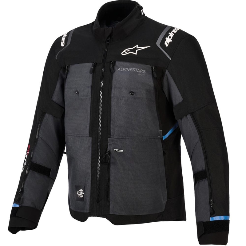 Alpinestars Cusco Drystar -moottoripyörätakki musta-tummanharmaa