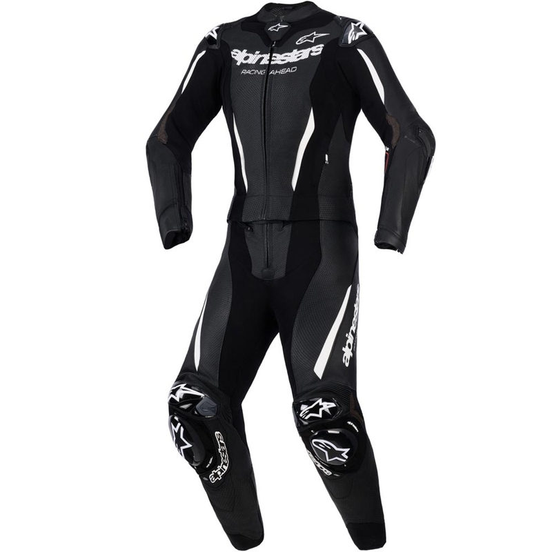 Alpinestars Stella GP-R7 Naisten Kaksiosainen Nahkapuku Moottoripyöräilyyn Musta