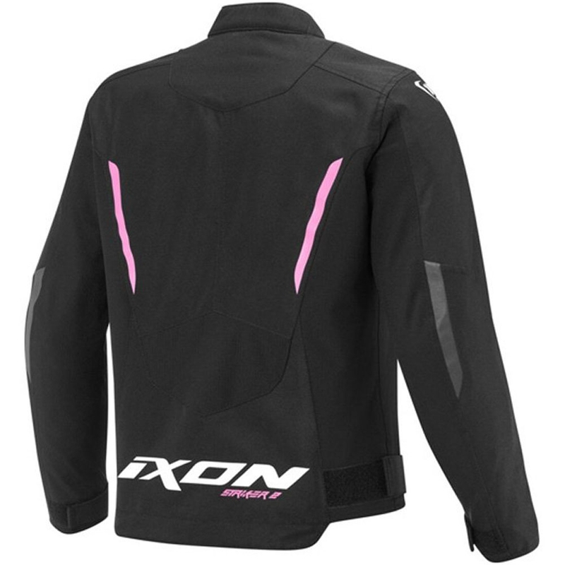 Lasten moottoripyörätakki IXON Striker 2 musta-fluo pinkki