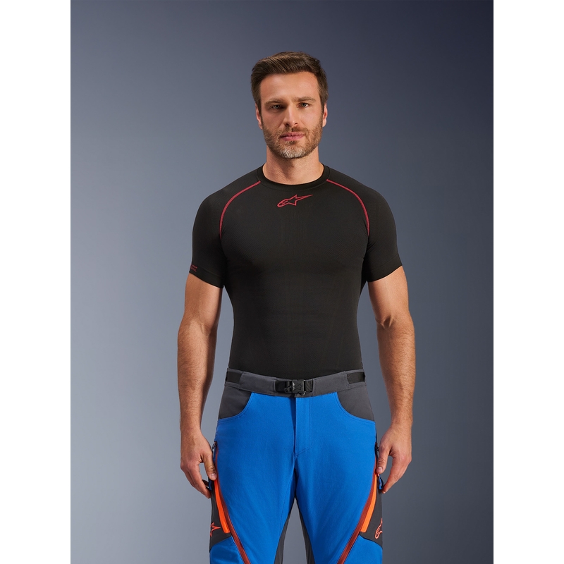 Alpinestars Maxdura Dual -moottoripyörähousut sini-tummanharmaa-oranssi