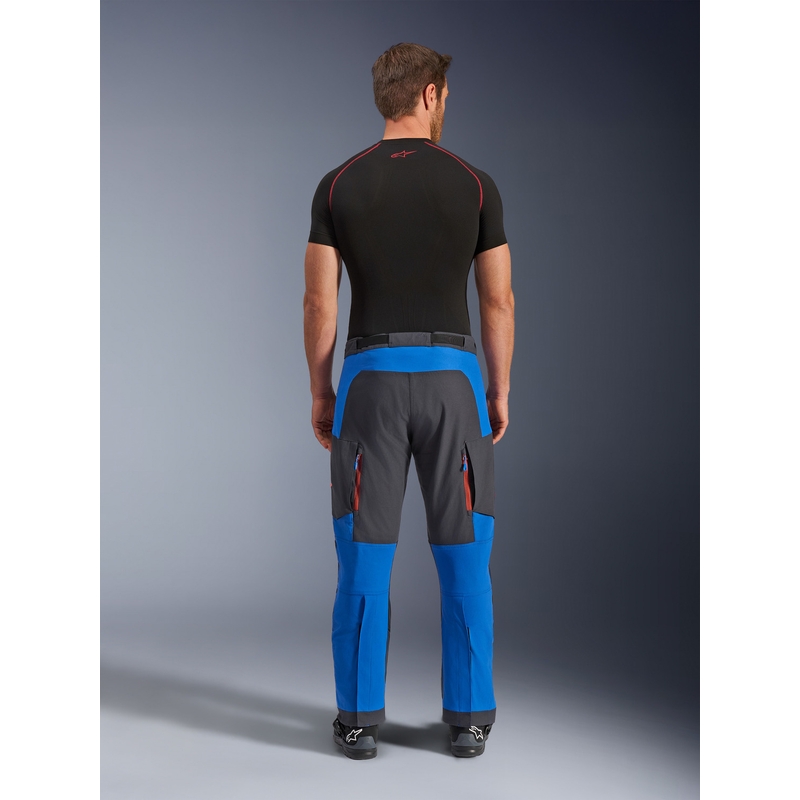 Alpinestars Maxdura Dual -moottoripyörähousut sini-tummanharmaa-oranssi